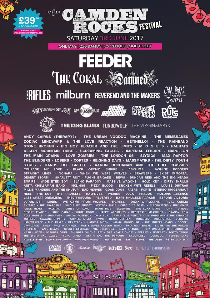 Read more about the article Camden Rocks Festival – Various, Various Venues, Saturday June 4